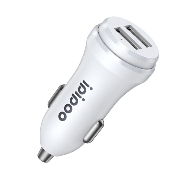 ipipoo XP-1 dubbele USB-autosnellaadoplader met Android Line, XP-1 (Black), XP-1 (White)