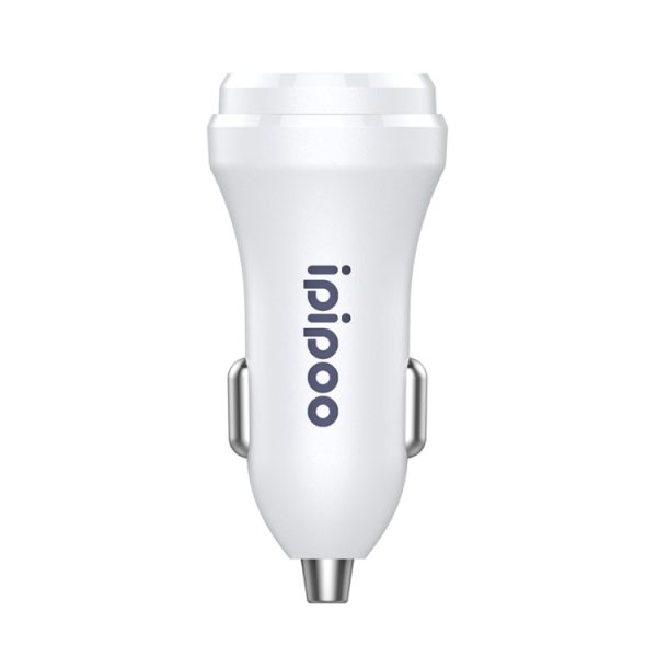 ipipoo XP-1 dubbele USB-autosnellaadoplader met Android Line, XP-1 (Black), XP-1 (White)