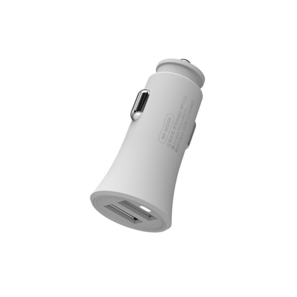 WK WP-C13 2.4A Warpath dubbele USB-autolader met USB naar 8-pins / micro USB / Type-C datakabel, WP-C13 with Cable (Black), WP-C13 with Cable (White)