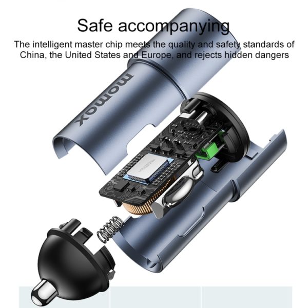 MOMAX UC15 38W PD + QC3.0 Dual Ports Auto Charger
