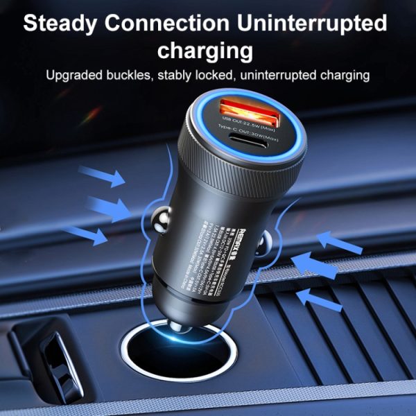 REMAX RCC335 Seaya serie 2 in 1 auto 30W PD snellader