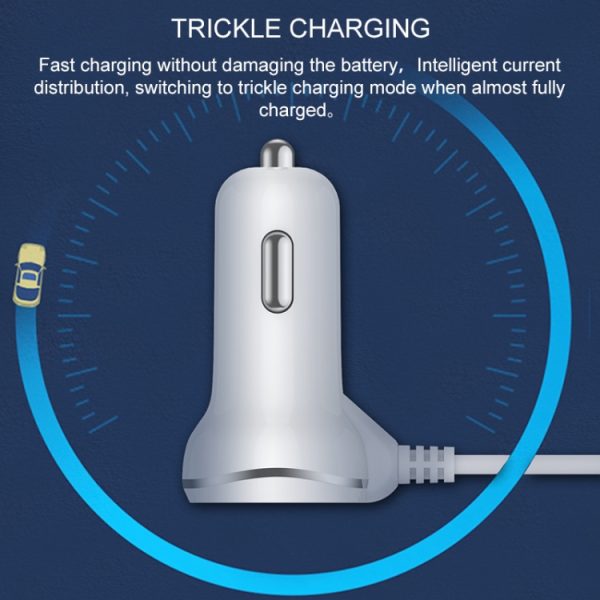 WK WP-C24 3.1A Ontdek de 3-in-1 gratis editie 8-pins / micro-USB / USB-C / Type-C datakabel + USB-autolader, WP-C24