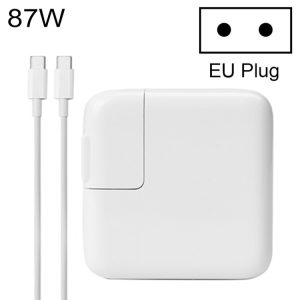 Draagbare oplader van 87 W Type-C-lichtnetadapter met 1,8 m Type-C-oplaadkabel, EU-stekker, 87W EU Plug