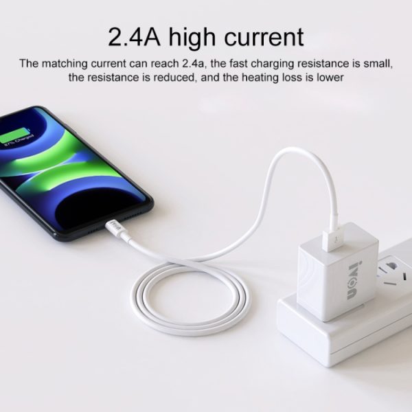 IVON CA70 Type-C / USB-C snellaaddatakabel, lengte: 1m, Type-C, Length: 1m