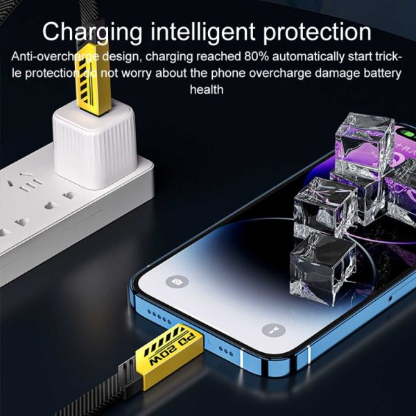 WK WDC-192 Mech-serie 100W USB-C/Type-C naar USB-C/Type-C snellaaddatakabel, lengte: 1m, USB-C/Type-C to USB-C/Type-C