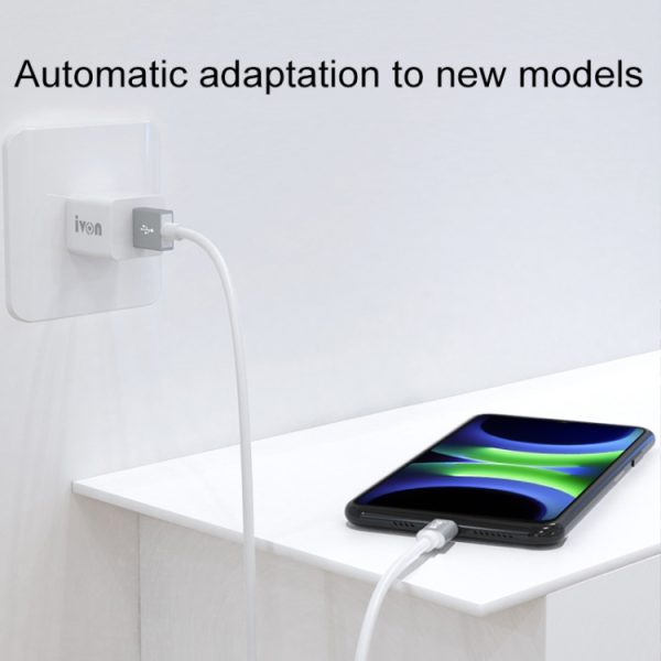 IVON CA73 2.4A Type-C / USB-C snellaaddatakabel, lengte: 2m, Type-C