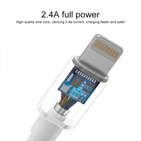 IVON CA73 2.4A Type-C / USB-C snellaaddatakabel, lengte: 2m, Type-C