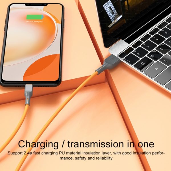 IVON CA78 2.4A Type-C / USB-C snellaaddatakabel, lengte: 1m, Type-C