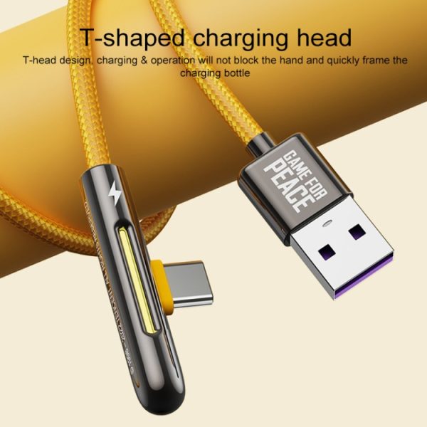 ROCK M3 Type-C / USB-C T-vorm PD snellaaddatakabel, lengte: 1m, Type-C