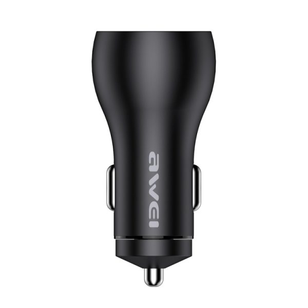 awei C-822 18W PD 8-pins + 18W QC 3.0 USB-interface autolader, C-822