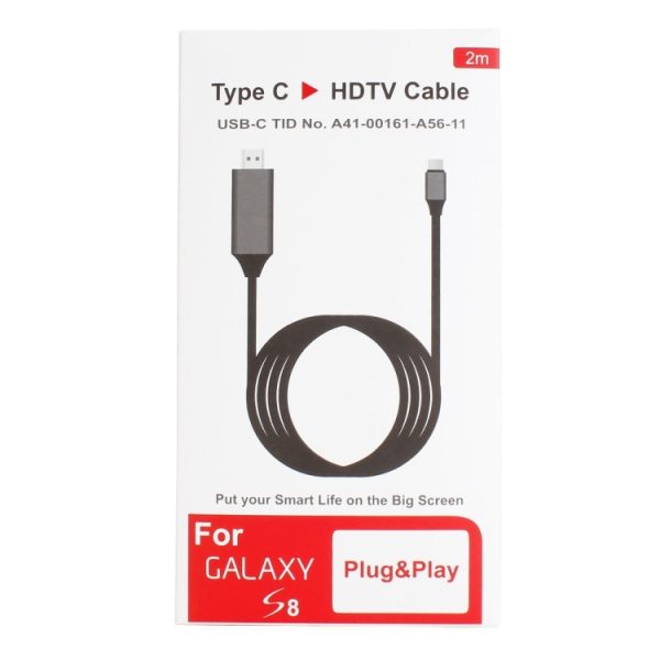 USB-C / Type-C 3.1 naar HDMI converter-adapterkabel, lengte: 2m