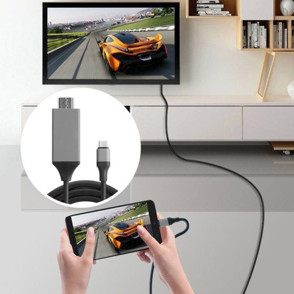 USB-C / Type-C 3.1 naar HDMI converter-adapterkabel, lengte: 2m