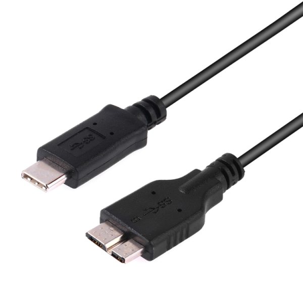 USB-C 3.1 / Type-C mannetje naar micro USB 3.0 datakabel, lengte: 1m