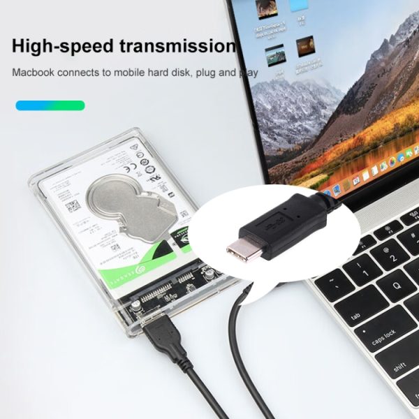 USB-C 3.1 / Type-C mannetje naar micro USB 3.0 datakabel, lengte: 1m