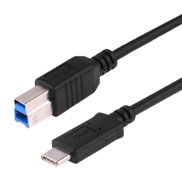 USB-C 3.1 / Type-C mannelijk naar USB BM datakabel, lengte: 1m