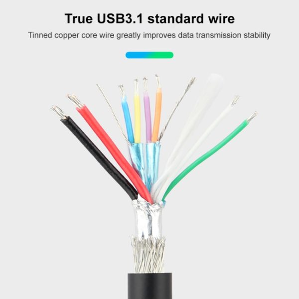 USB-C 3.1 / Type-C naar Type-C 3.1 datakabel, lengte: 1m