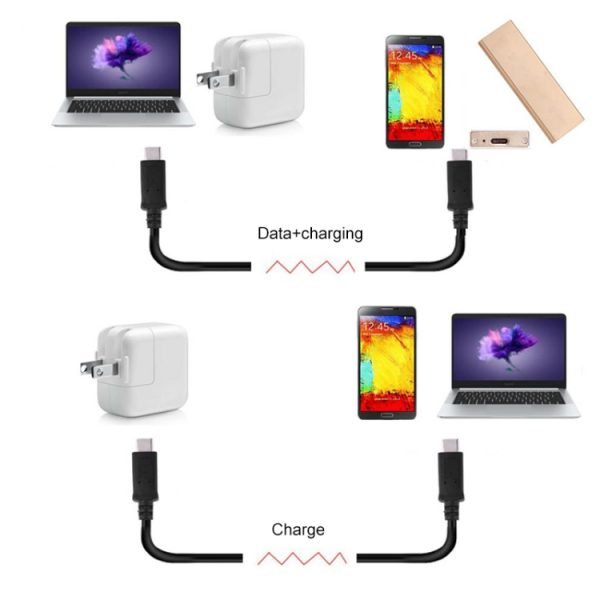 USB-C 3.1 / Type-C naar Type-C 3.1 datakabel, lengte: 1m