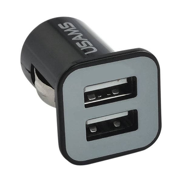 Hoogwaardige 2,1A + 1A dubbele USB-poort autolader voor iPad Air 2 & Air & 4, iPhone 6 & 6 Plus & 5C & 5S & 4 & 4S, iPod touch, Galaxy Tablet / Note-serie en andere mobiele telefoons, navigators