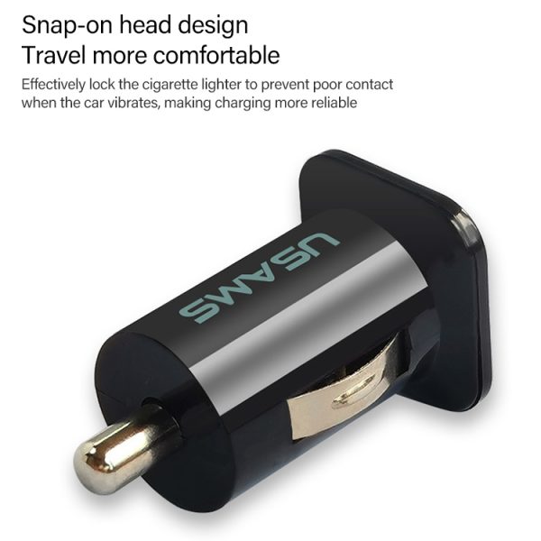 Hoogwaardige 2,1A + 1A dubbele USB-poort autolader voor iPad Air 2 & Air & 4, iPhone 6 & 6 Plus & 5C & 5S & 4 & 4S, iPod touch, Galaxy Tablet / Note-serie en andere mobiele telefoons, navigators
