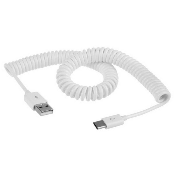 USB-C / Type-C 3.1 naar USB 2.0 Spring Data Sync-oplaadkabel, kabellengte: 3m