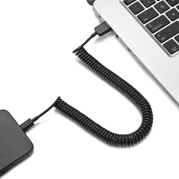 USB-C / Type-C 3.1 naar USB 2.0 Spring Data Sync-oplaadkabel, kabellengte: 3m