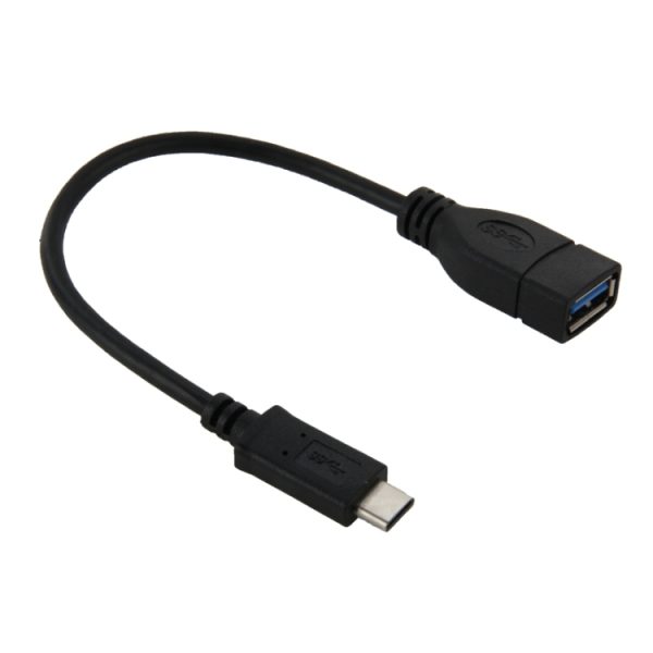 22 cm USB-C / Type-C 3.1 mannelijk naar USB 3.0 vrouwelijk adapterkabel