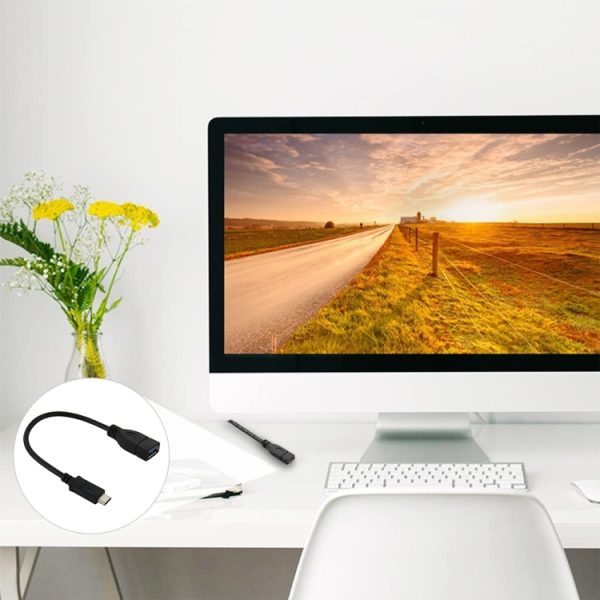 22 cm USB-C / Type-C 3.1 mannelijk naar USB 3.0 vrouwelijk adapterkabel