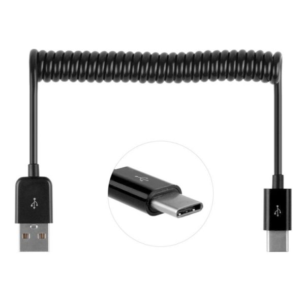 USB 2.0 naar USB 3.0 Type C intrekbare oplaad-/datakabel