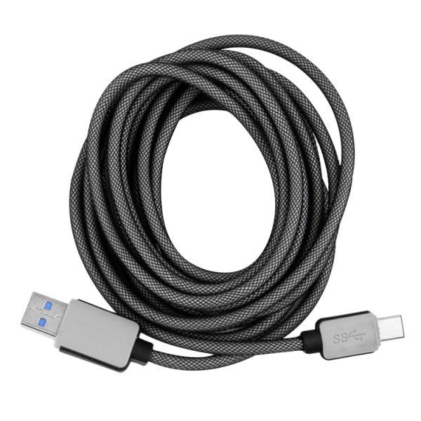 3 m geweven stijl 2A USB-C / Type-C 3.1 mannelijk naar USB 3.0 mannelijk data- / oplaadkabel, 3 m geweven stijl 2A USB-C / Type-C 3.1 male naar USB 3.0 male data-/oplaadkabel
