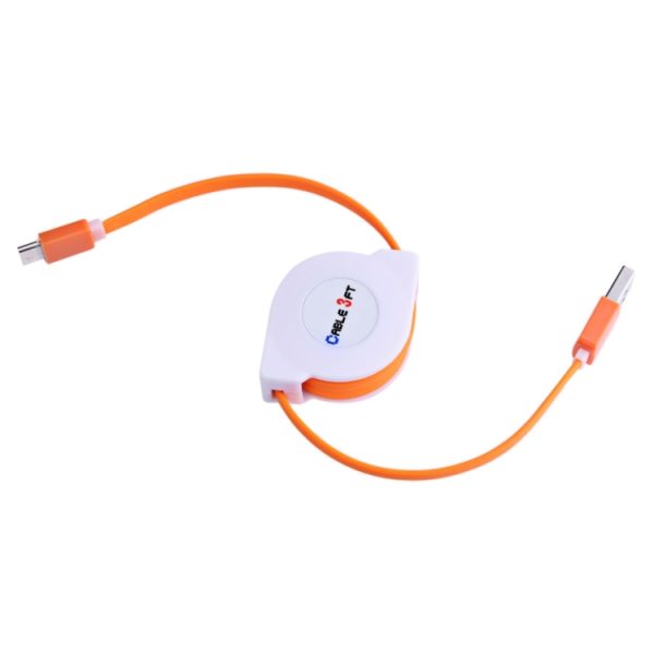 1 m 2A 110 koperen kerndraden intrekbare USB-C / Type-C naar USB-gegevenssynchronisatie-oplaadkabel