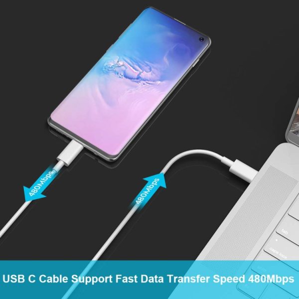 2 m 2A USB-C / Type-C 3.1 mannelijk naar USB-C / Type-C 3.1 mannelijk adapterkabel