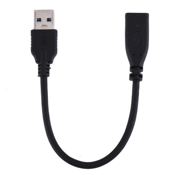 USB 3.0 mannelijk naar USB-C / Type-C 3.1 vrouwelijk adapterkabel, kabellengte: ongeveer 20 cm