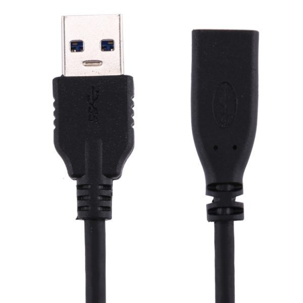 USB 3.0 mannelijk naar USB-C / Type-C 3.1 vrouwelijk adapterkabel, kabellengte: ongeveer 20 cm