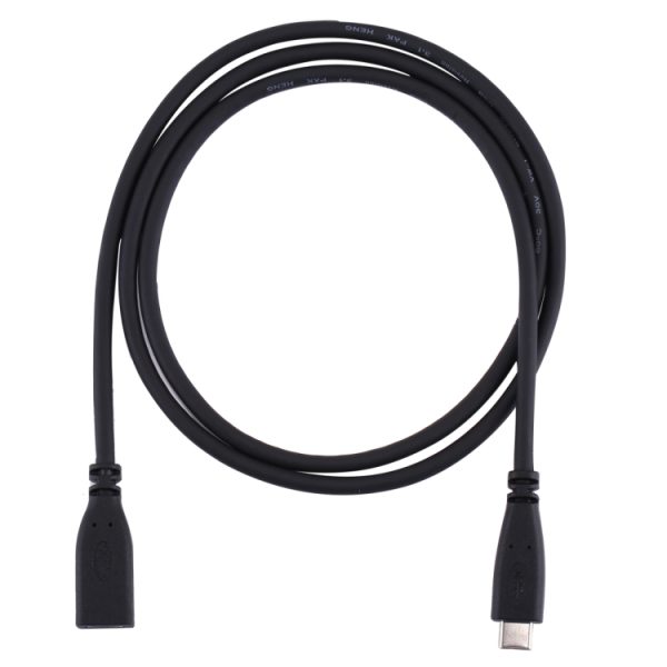1 m USB-C / Type-C 3.1 mannelijk naar USB-C / Type-C vrouwelijke connectoradapterkabel, 1m