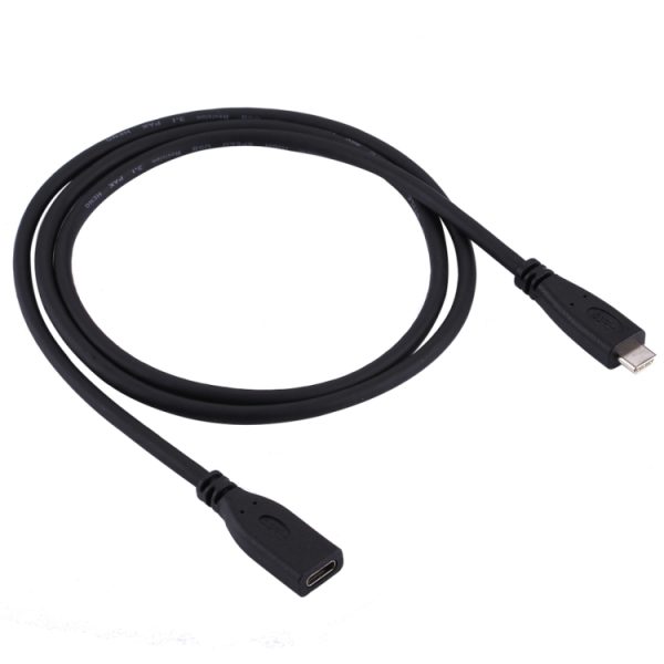 1 m USB-C / Type-C 3.1 mannelijk naar USB-C / Type-C vrouwelijke connectoradapterkabel, 1m