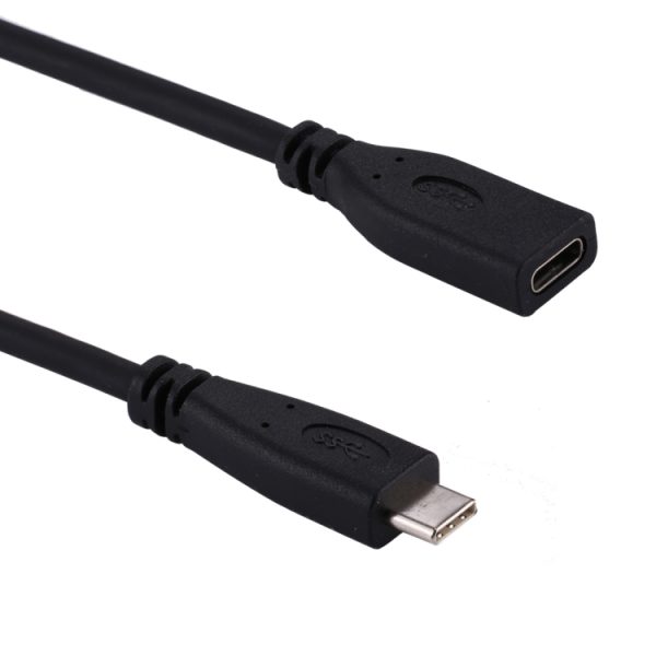 1 m USB-C / Type-C 3.1 mannelijk naar USB-C / Type-C vrouwelijke connectoradapterkabel, 1m