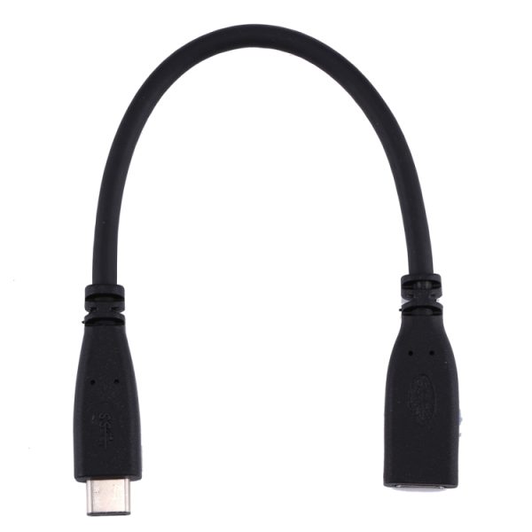 20 cm USB-C / Type-C 3.1 mannelijk naar USB-C / Type-C vrouwelijke connectoradapterkabel, 20cm