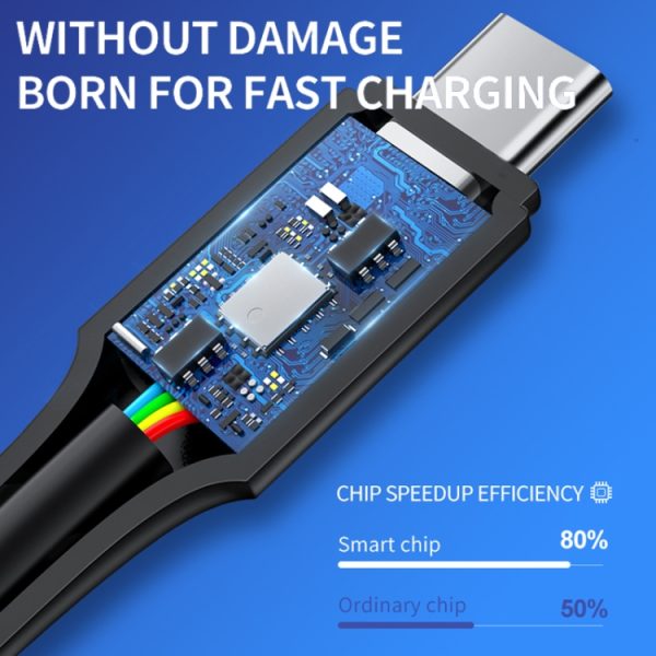 WK WDC-106 3A Type-C / USB-C naar Type-C / USB-C datakabel voor opladen op volle snelheid, lengte: 1m