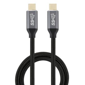 USB-C / Type-C Male naar USB-C / Type-C Male Transmissiedata-oplaadkabel, kabellengte: 1m