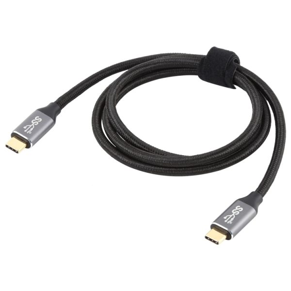 USB-C / Type-C Male naar USB-C / Type-C Male Transmissiedata-oplaadkabel, kabellengte: 1m