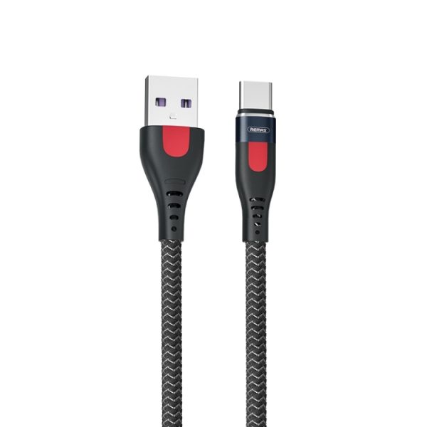 REMAX RC-188a Lesu Pro 1m 5A USB naar USB-C / Type-C aluminium gevlochten snellaaddatakabel, USB to USB-C / Type-C