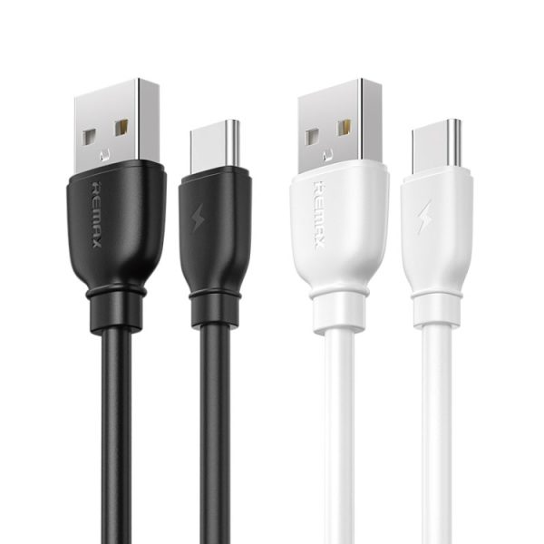 REMAX RC-138a 2.4A USB naar USB-C / Type-C Suji Pro snellaaddatakabel, kabellengte: 1m, USB-C / Type-C