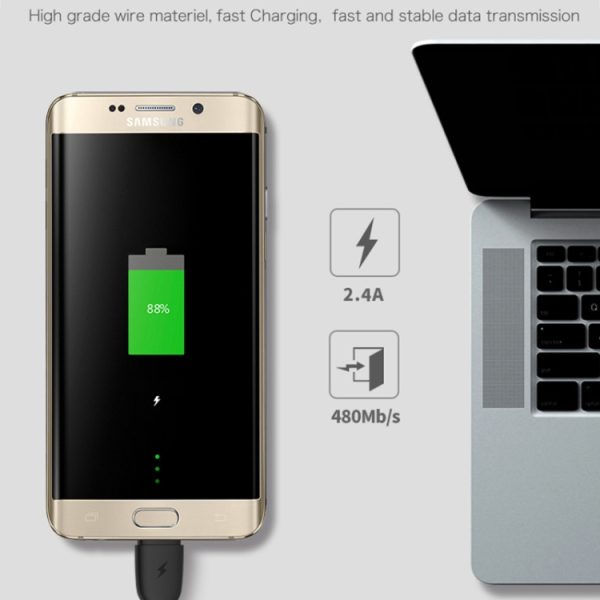 REMAX RC-138a 2.4A USB naar USB-C / Type-C Suji Pro snellaaddatakabel, kabellengte: 1m, USB-C / Type-C