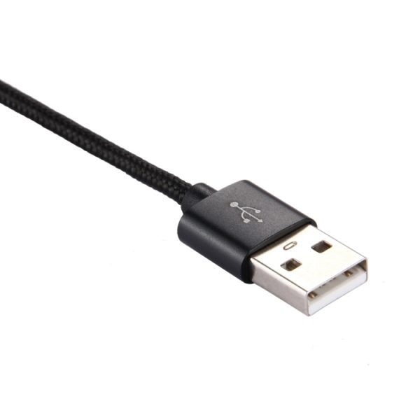 Gebreide textuur USB naar USB-C / Type-C datasynchronisatie-oplaadkabel, kabellengte: 1 m, 3A totaal vermogen, 2A gegevensoverdracht
