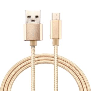 Gebreide textuur USB naar USB-C / Type-C datasynchronisatie-oplaadkabel, kabellengte: 2m, 3A-uitgang