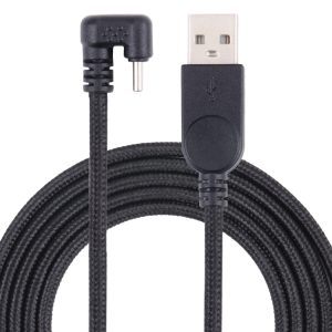 U-vormige USB-C / Type-C man naar USB Male Nylon Braid Charge Data-kabel