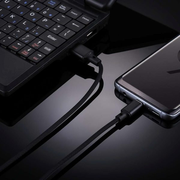 1 m 2A uitgang USB naar USB-C / Type-C nylon geweven stijl datasynchronisatie-oplaadkabel, 2A Black, 2A Pink, 2A Grey, 2A Blue, 2A Red, 2A White