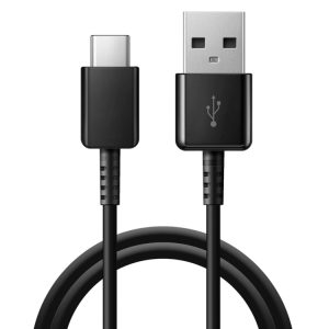 USB naar USB 3.1 Type C (USB-C) gegevensoplaadkabel, kabellengte: 1 m (zwart), Voor Galaxy S8, Huawei, Xiaomi, LG, HTC en andere smartphones, oplaadbare apparaten