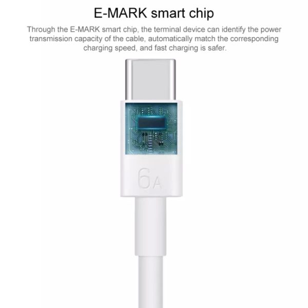 Originele Huawei CC800 6A Type-C / USB-C naar Type-C / USB-C oplaaddatakabel, lengte: 1,8 m