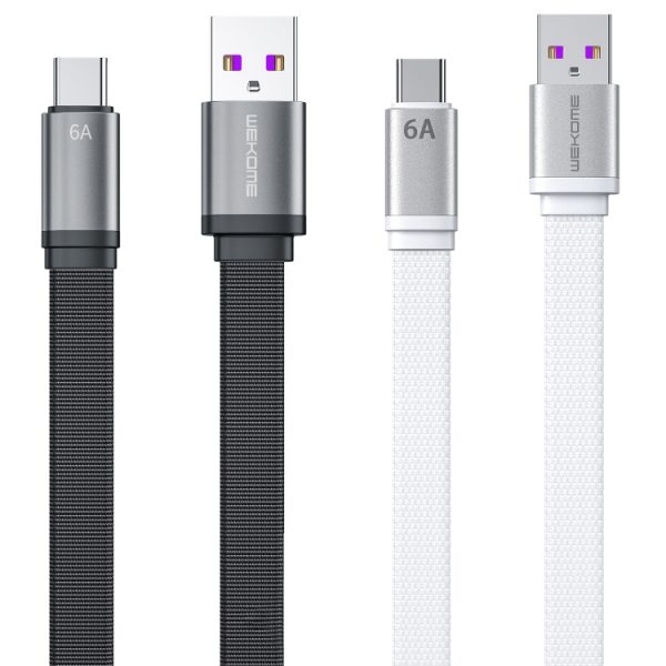 WK WDC-156a 6A Type-C / USB-C snellaadkabel, lengte: 1,5 m, Type-C